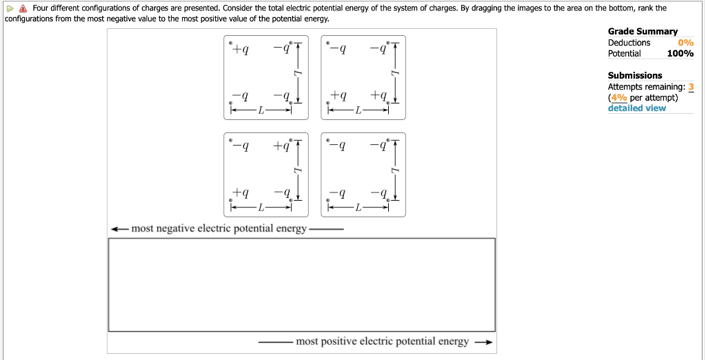 (11\) Problem 3 A collection of electric charges