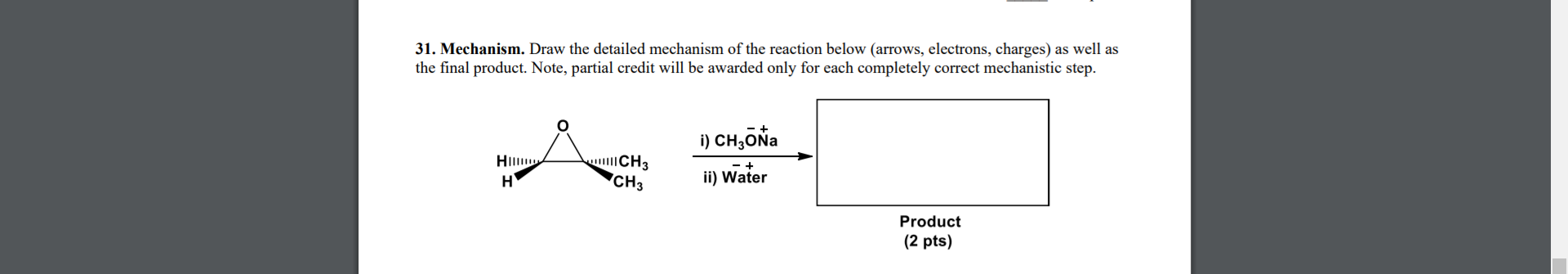 Solved 31. Mechanism. Draw the detailed mechanism of the | Chegg.com