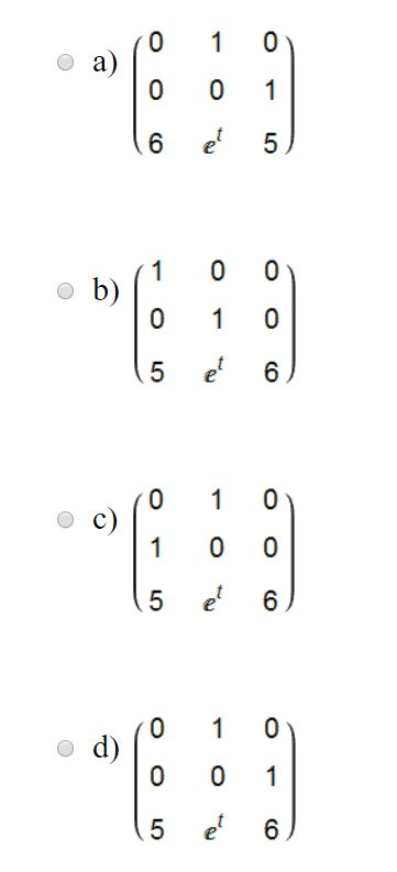 Solved The equation y)6 y" - ey' - 5y 0 is rewritten as a | Chegg.com