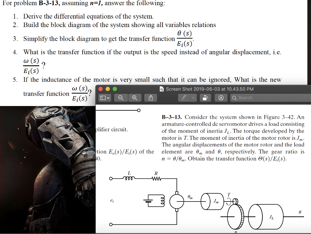 Solved For Problem B-3-13, Assuming N=1, Answer The | Chegg.com