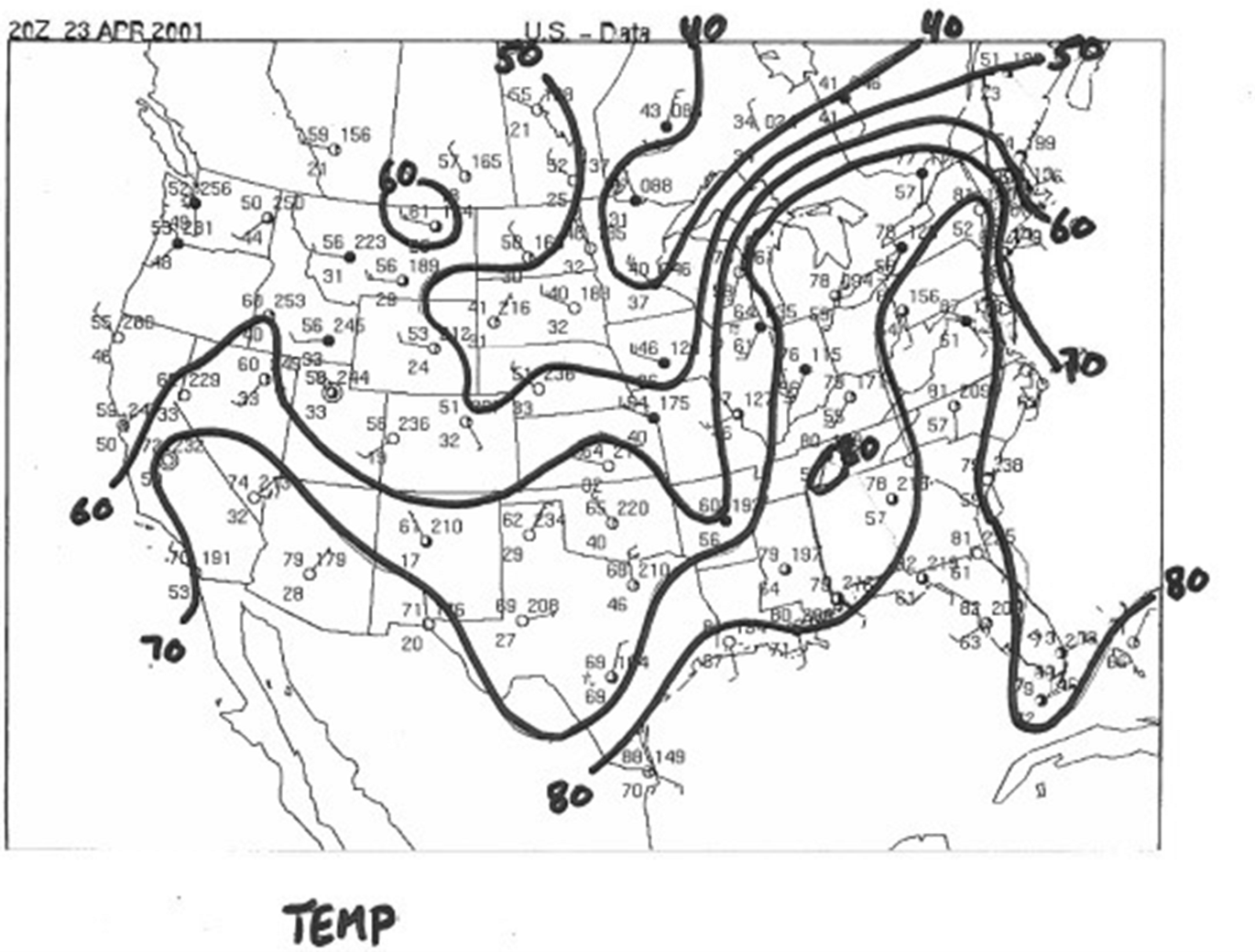 Solved Based on the 3 analyses (isotherms, isodrosotherms | Chegg.com