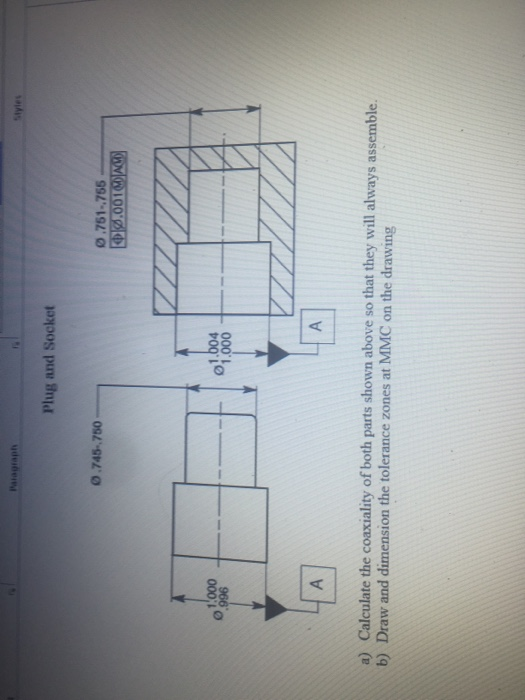 Plug Assembly Graph Solved Paiagraph Styles Plug and Socket 0.745-.750 0.751-755 | Chegg.com