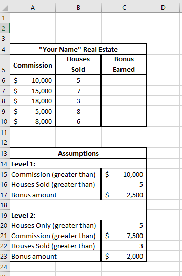Solved You are a consultant for Your Name Real Estate and | Chegg.com