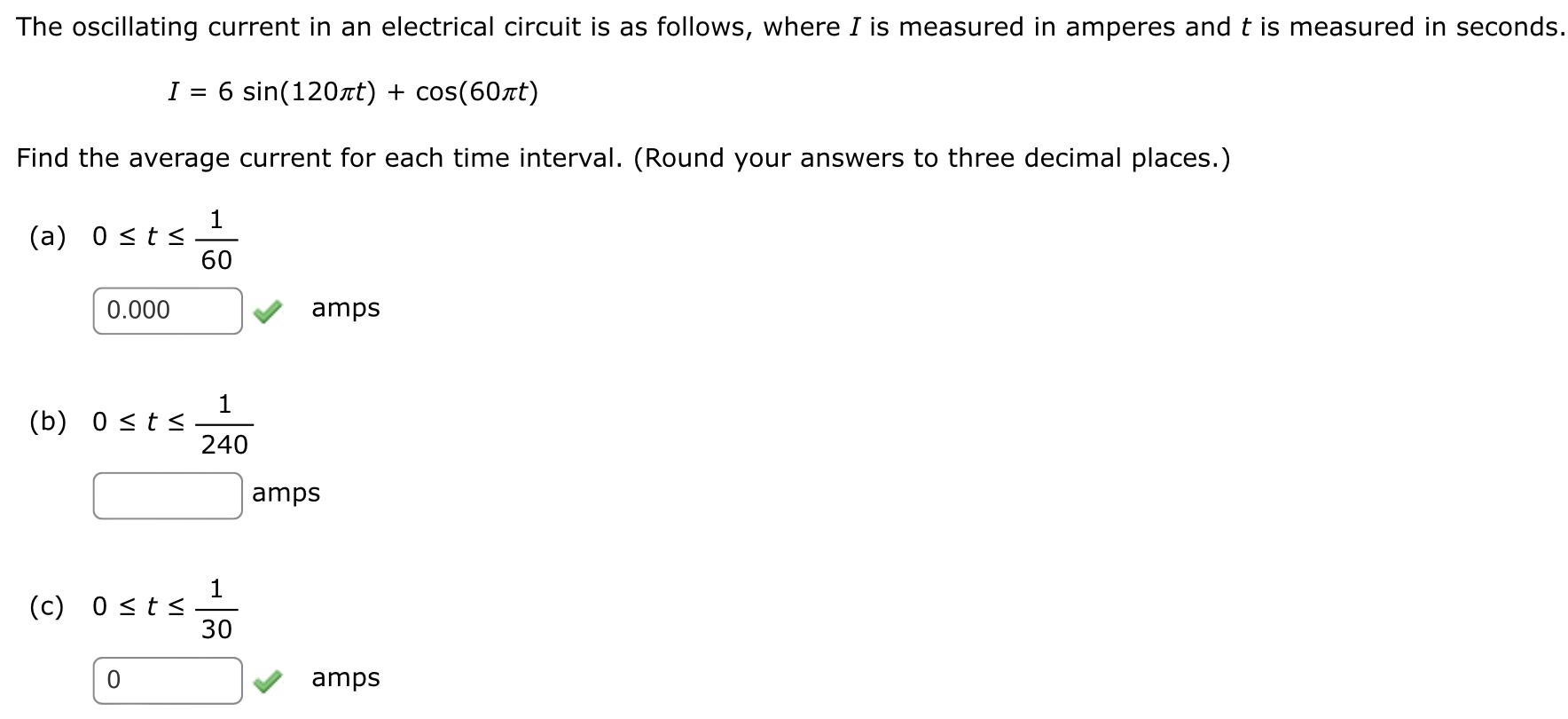 solved-the-oscillating-current-in-an-electrical-circuit-is-chegg