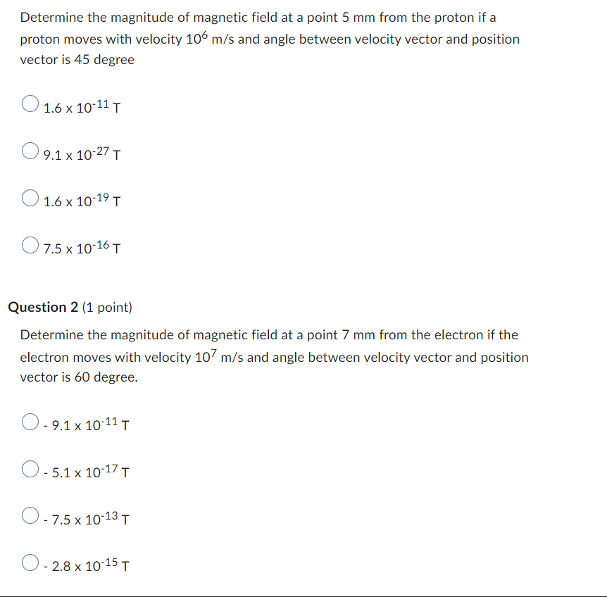 Solved Determine the magnitude of magnetic field at a point | Chegg.com