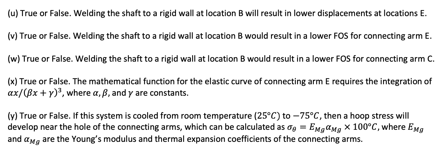 The Shaft Ab Is Supported By A Thrust Bearing At A Chegg Com