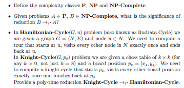 Solved • Define the complexity classes P, NP and | Chegg.com