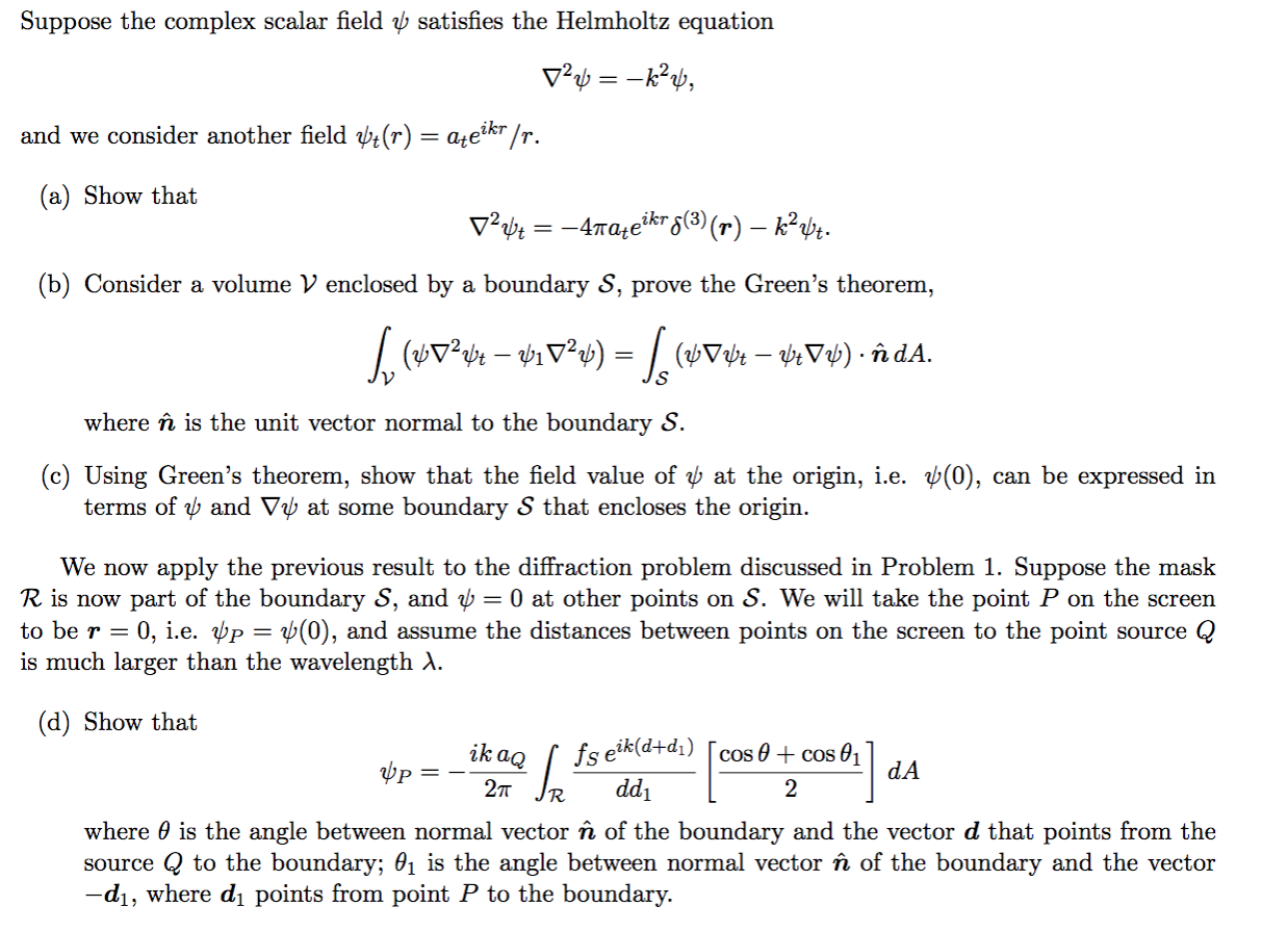 Suppose The Complex Scalar Field Y Satisfies The H Chegg Com