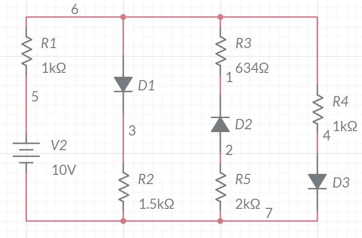 Solved Find V of R2, R3, R4, R5 and I of R1, R2, R3, R4. | Chegg.com