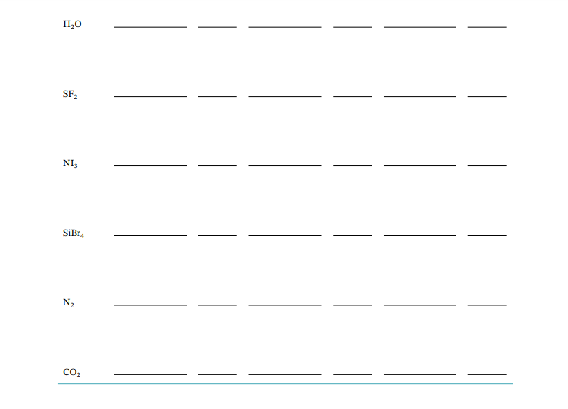 Solved Compounds and Their Bonds Report Sheet Structures of | Chegg.com