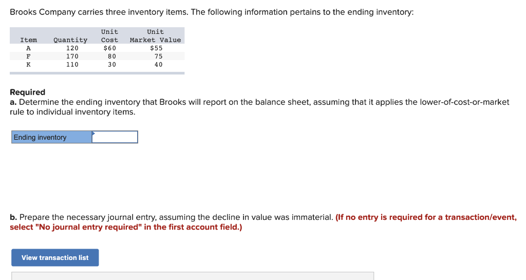 solved-brooks-company-carries-three-inventory-items-the-chegg