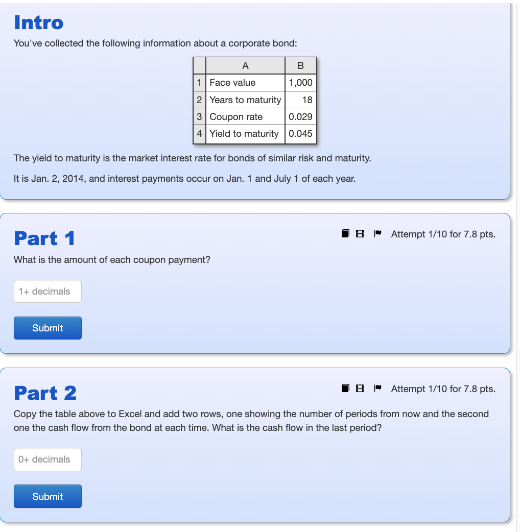 Solved Intro You've Collected The Following Information | Chegg.com