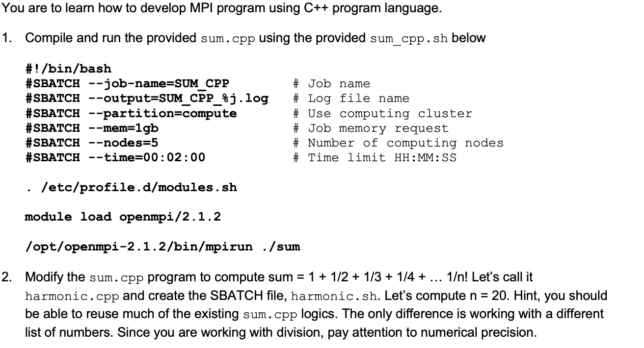 Solved sum.cpp file #include
