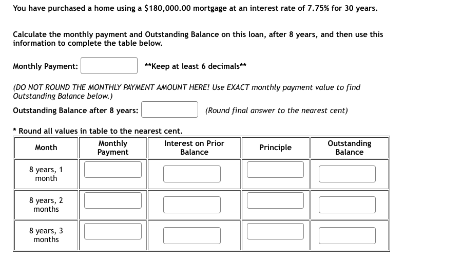 180 000 house payment