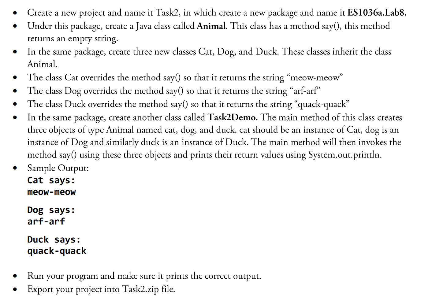 Solved • • • Create a new project and name it Task2, in | Chegg.com