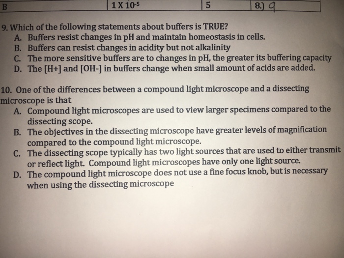 Solved Which of the following statements about buffers is | Chegg.com