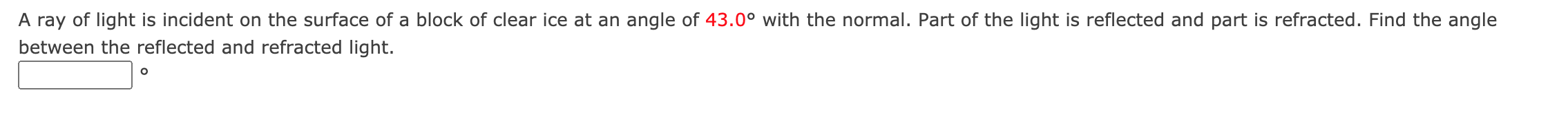 Solved A ray of light is incident on the surface of a block | Chegg.com