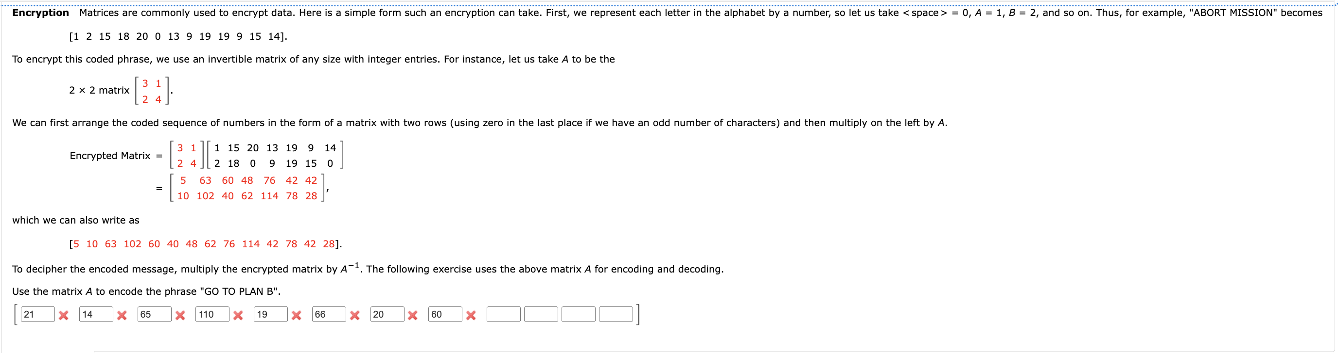 Solved [121518200139191991514].To ﻿encrypt this coded | Chegg.com