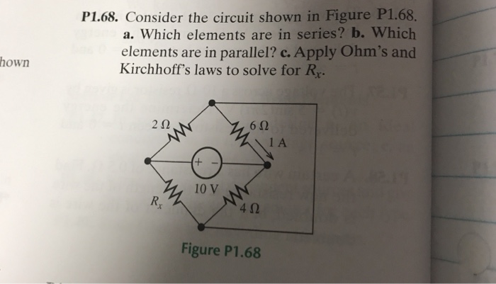 Solved P1.68. Consider the circuit shown in Figure P1.68. a. | Chegg.com
