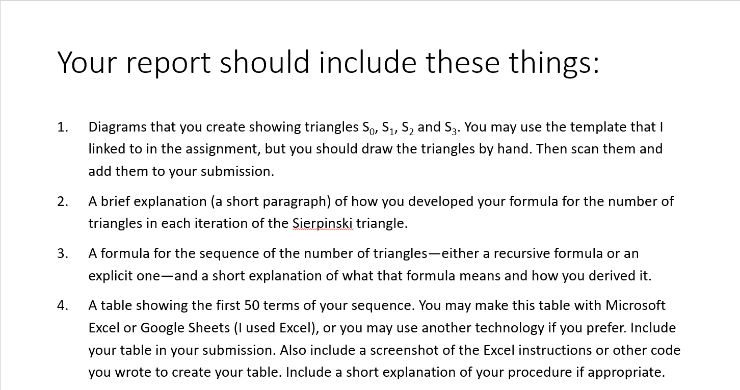Your report should include these things: 1. Diagrams | Chegg.com