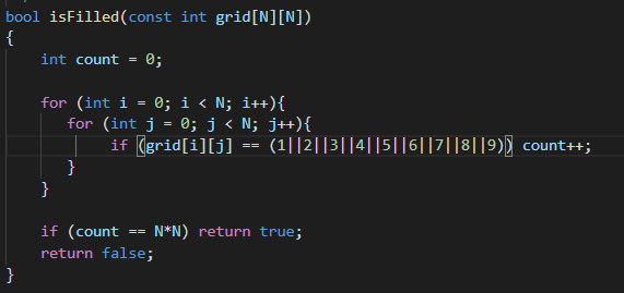Im working on a C++ code trying to build a Sudoku | Chegg.com
