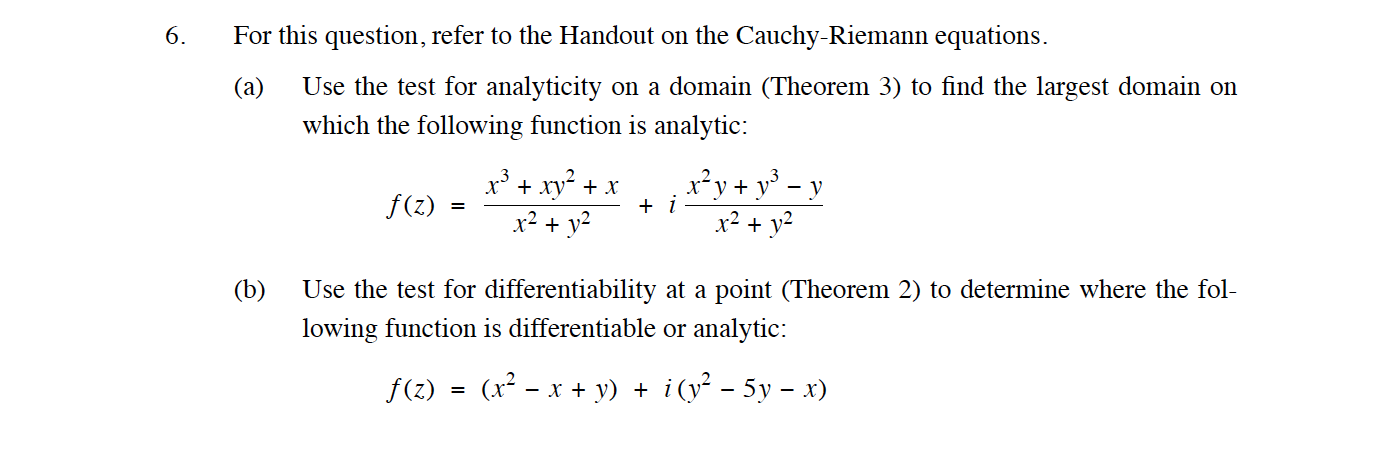 Solved 6. For this question, refer to the Handout on the | Chegg.com