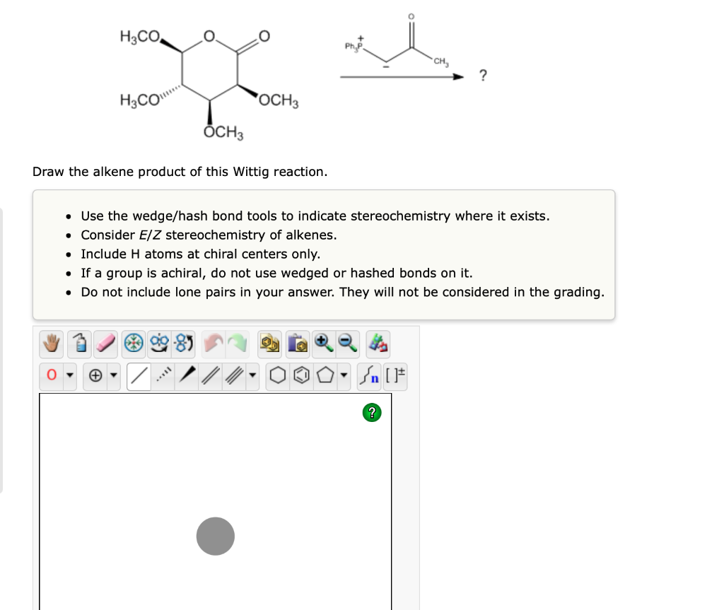 Solved Draw the alkene product of this Wittig reaction.