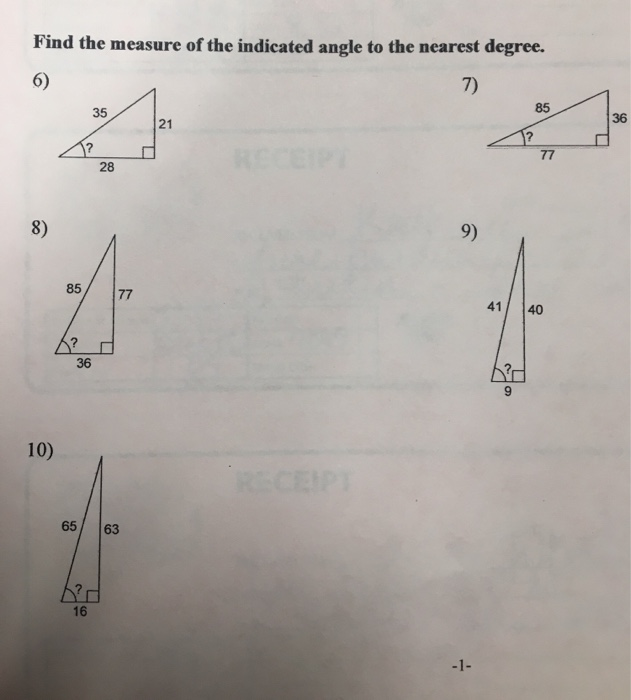 Solved Find the measure of the indicated angle to the | Chegg.com - How To Find The Measure Of An Indicated Angle