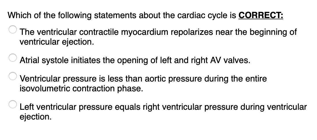 Solved Which of the following statements about the cardiac | Chegg.com