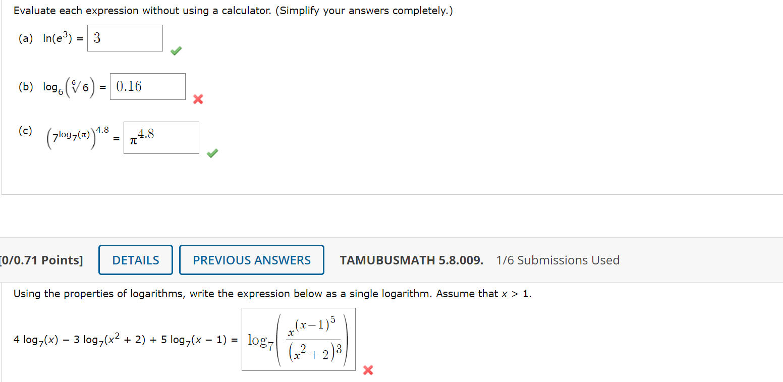 Solved Evaluate each expression without using a calculator.