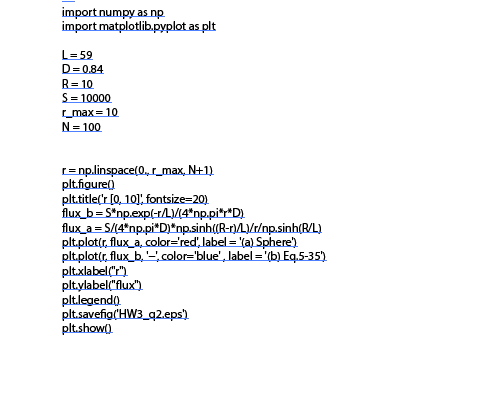 Solved import numpy as np import matplotlib.pyplot as plt L | Chegg.com