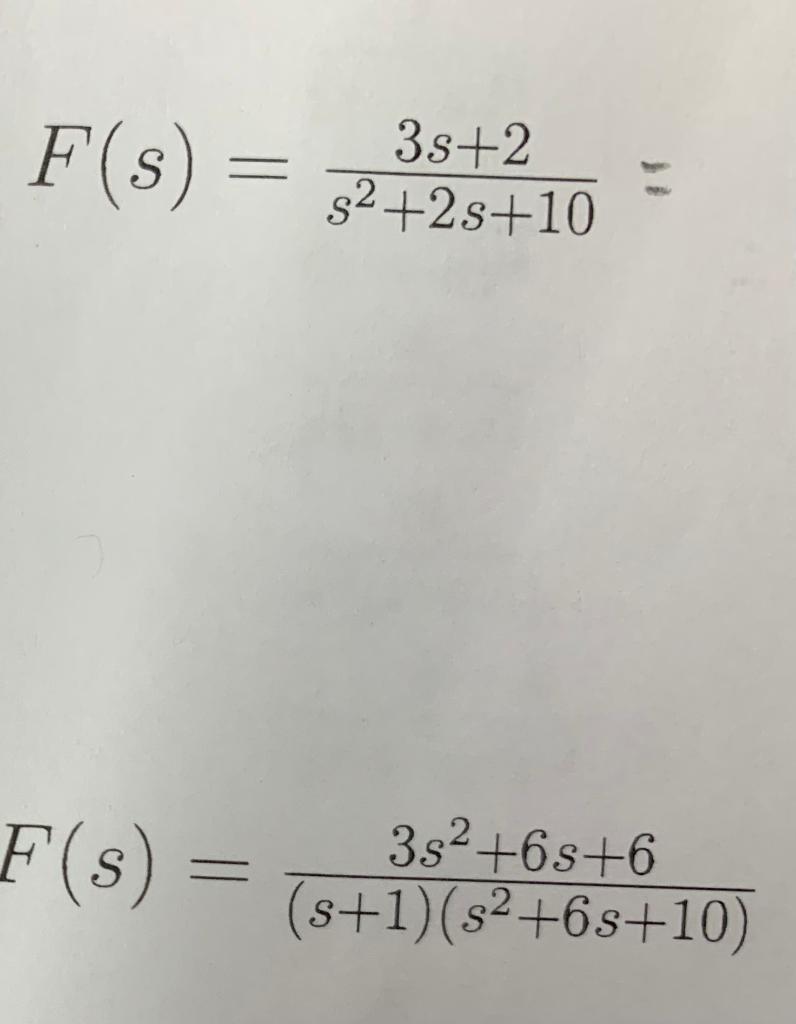 Solved Find the time function corresponding to each of the | Chegg.com