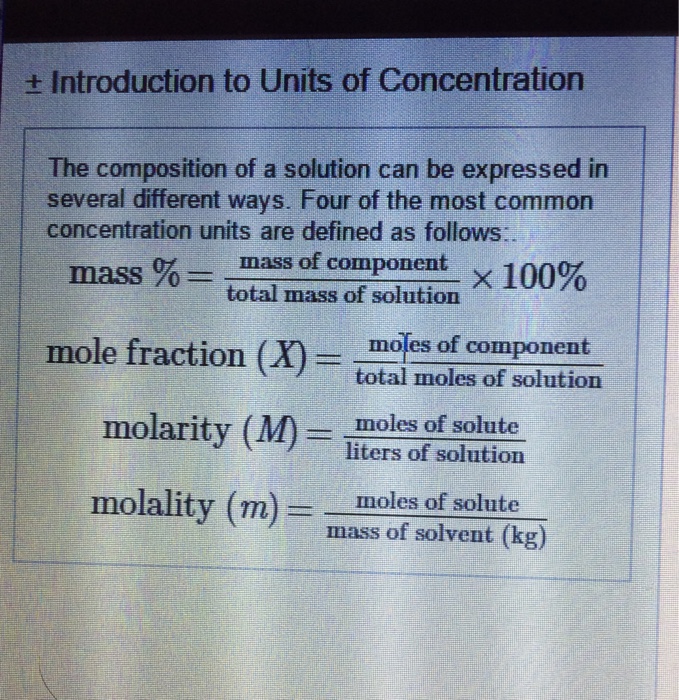 Solution Concentration Units Ppt Download | vlr.eng.br