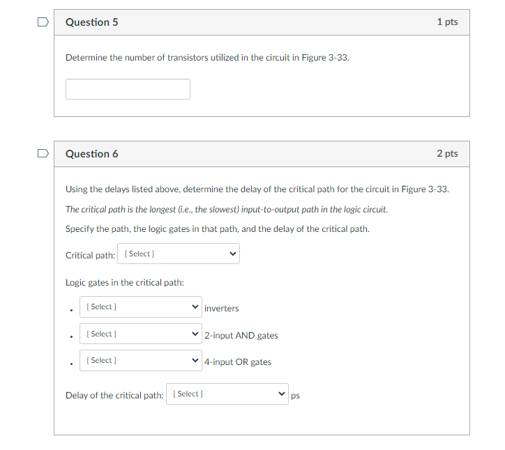 Solved Assume The Gates In The Circuit Have The Following | Chegg.com