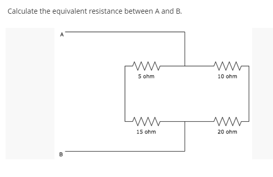 Solved Calculate The Equivalent Resistance Between A And B. | Chegg.com