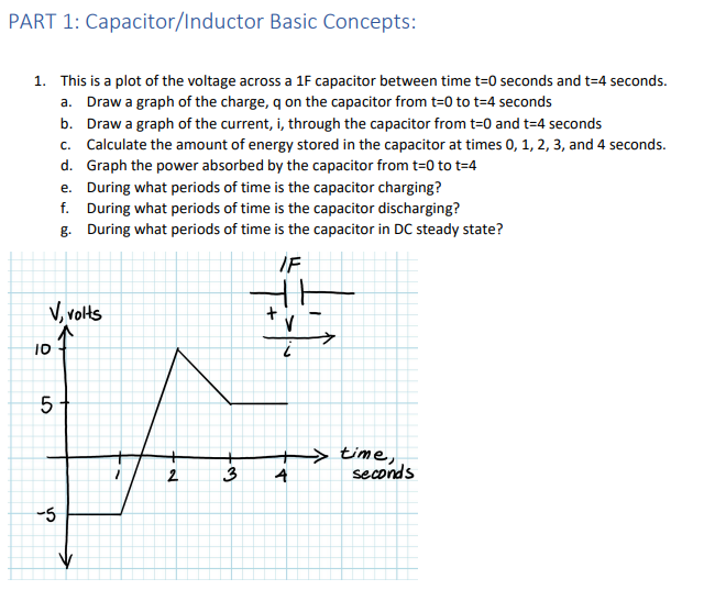 Solved PART 1 Capacitor/Inductor Basic Concepts 1. This is