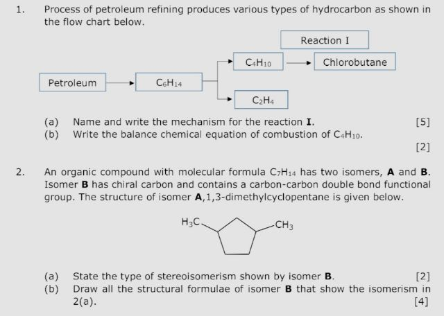 Solved 1. Process of petroleum refining produces various Chegg