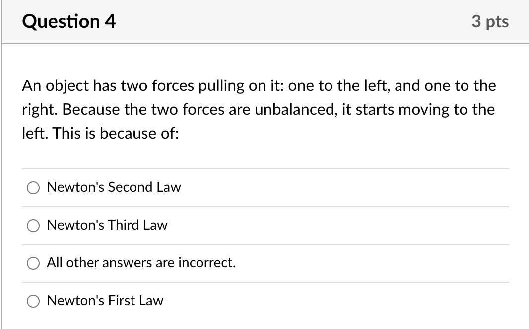 Solved An object has two forces pulling on it: one to the | Chegg.com