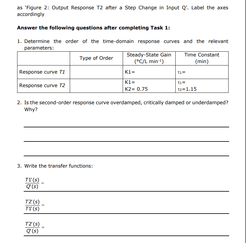 Solved Question: A Process Consists Of Two Stirred Tanks 