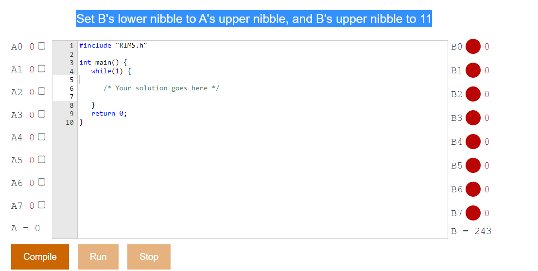 Solved Set B's Lower Nibble To A's Upper Nibble, And B's | Chegg.com