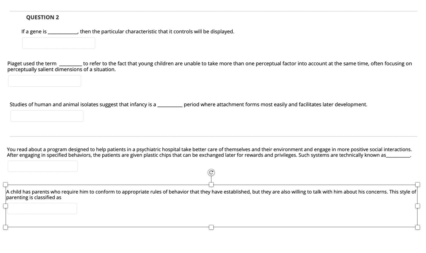 Solved QUESTION 2 If a gene is then the particular Chegg