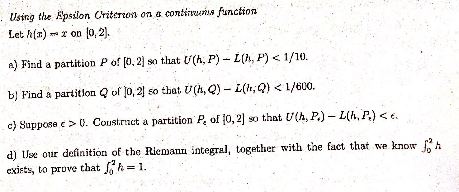 Solved Using The Epsilon Criterion On A Continuous Fun Chegg Com