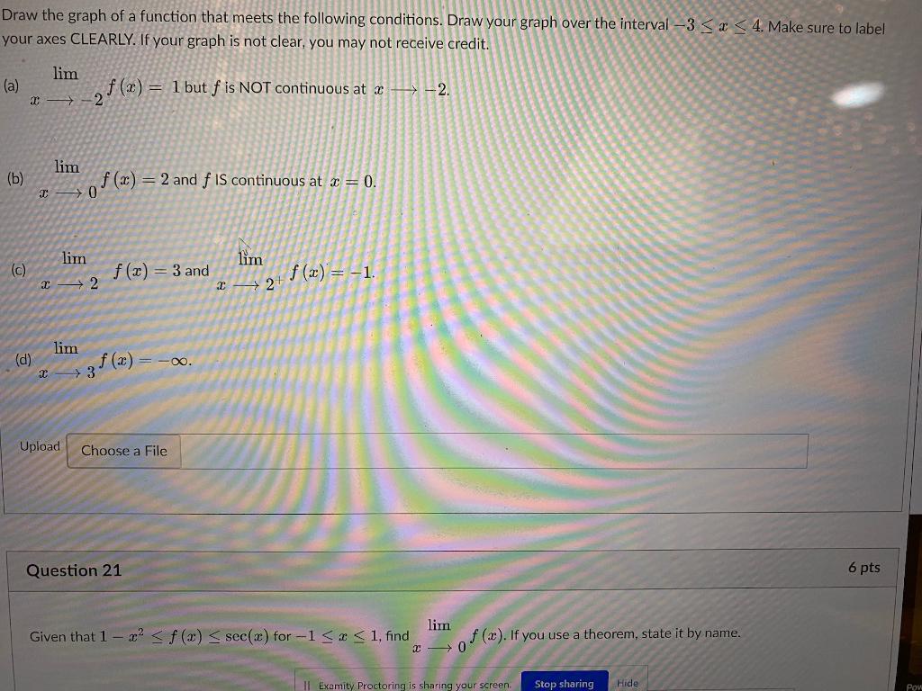 Solved Draw the graph of a function that meets the following | Chegg.com
