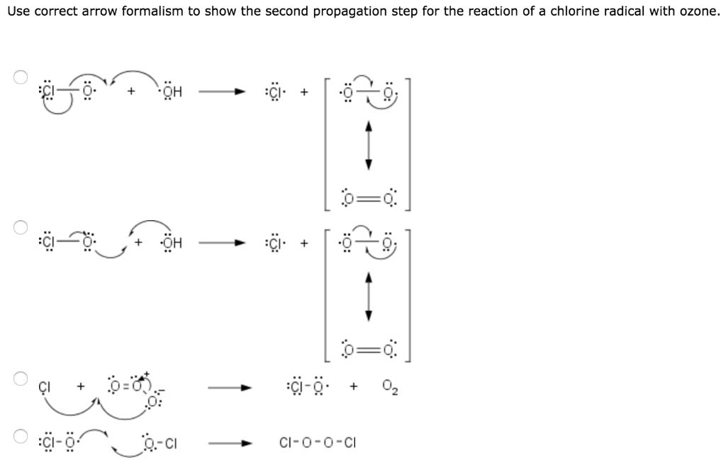Solved Use correct arrow formalism to show the second