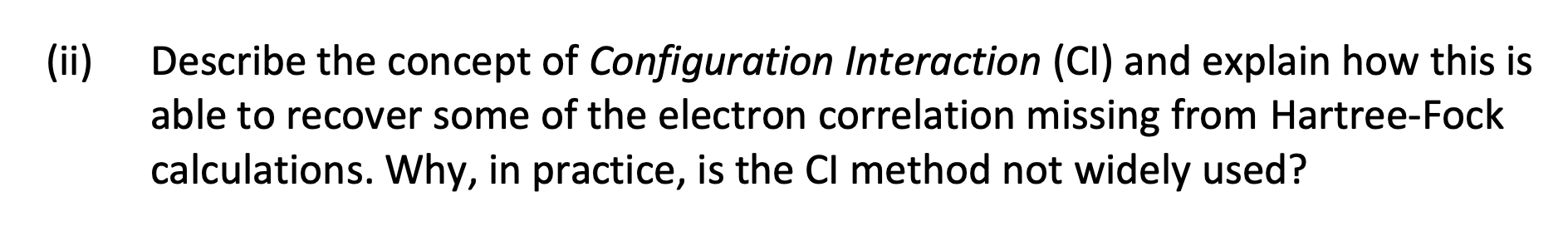 Solved (ii) Describe the concept of Configuration | Chegg.com