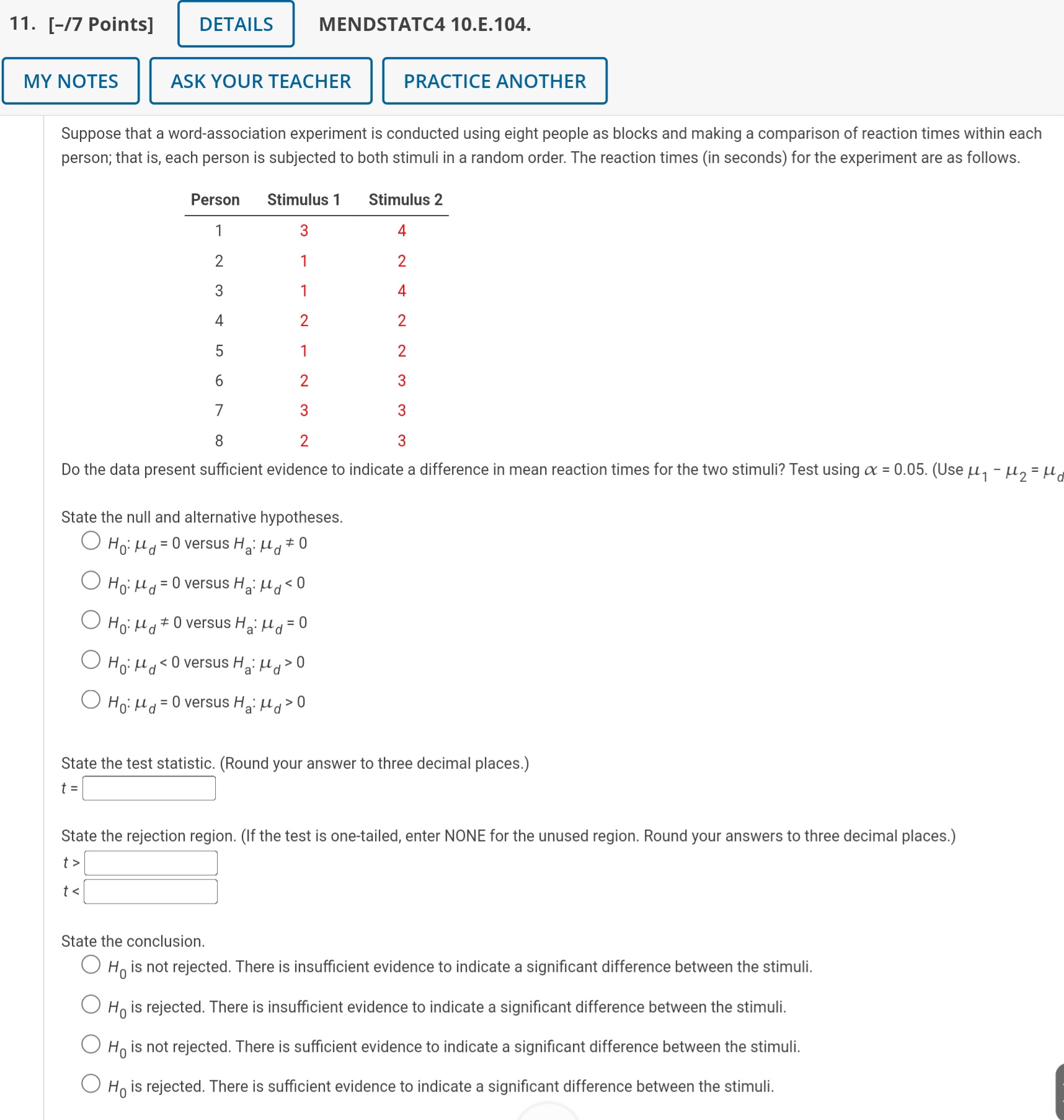 the word association experiment