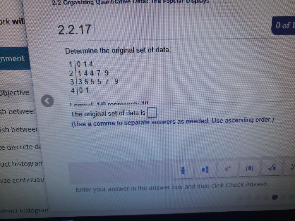 Solved: The Popular Data: 2.2 Quantitative ... Disp Organizing