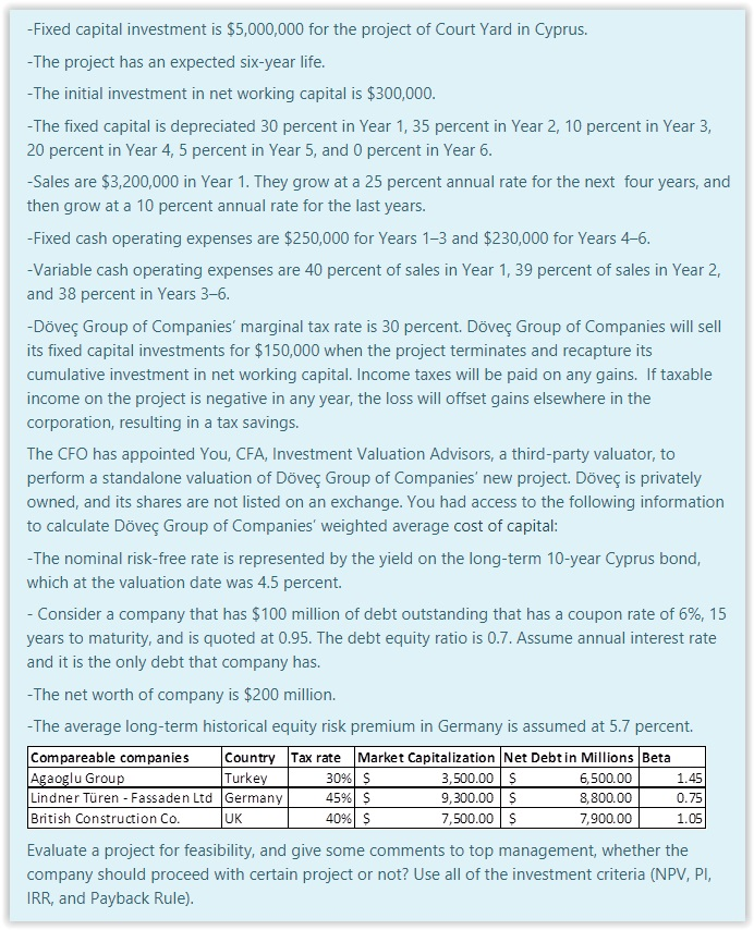 Fixed Capital Investment Is 5 000 000 For The P Chegg Com
