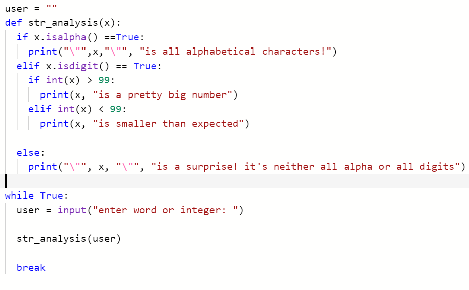 Solved I need the program to loop if i input nothing | Chegg.com