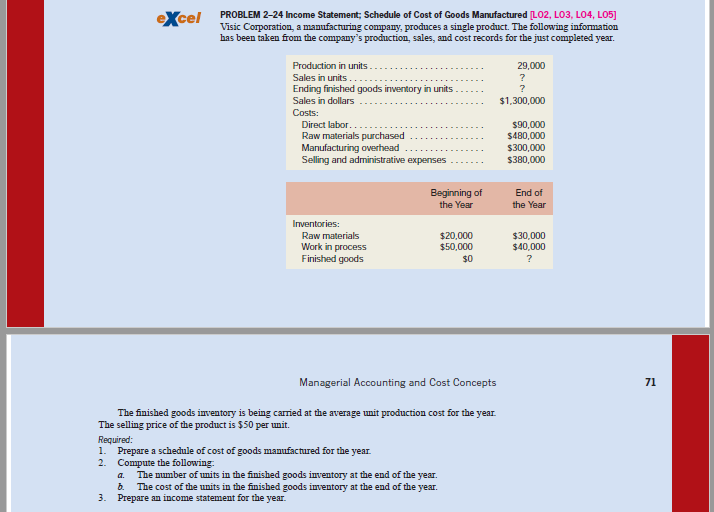 Solved PROBLEM 2-25 Working with Incomplete Data from the | Chegg.com